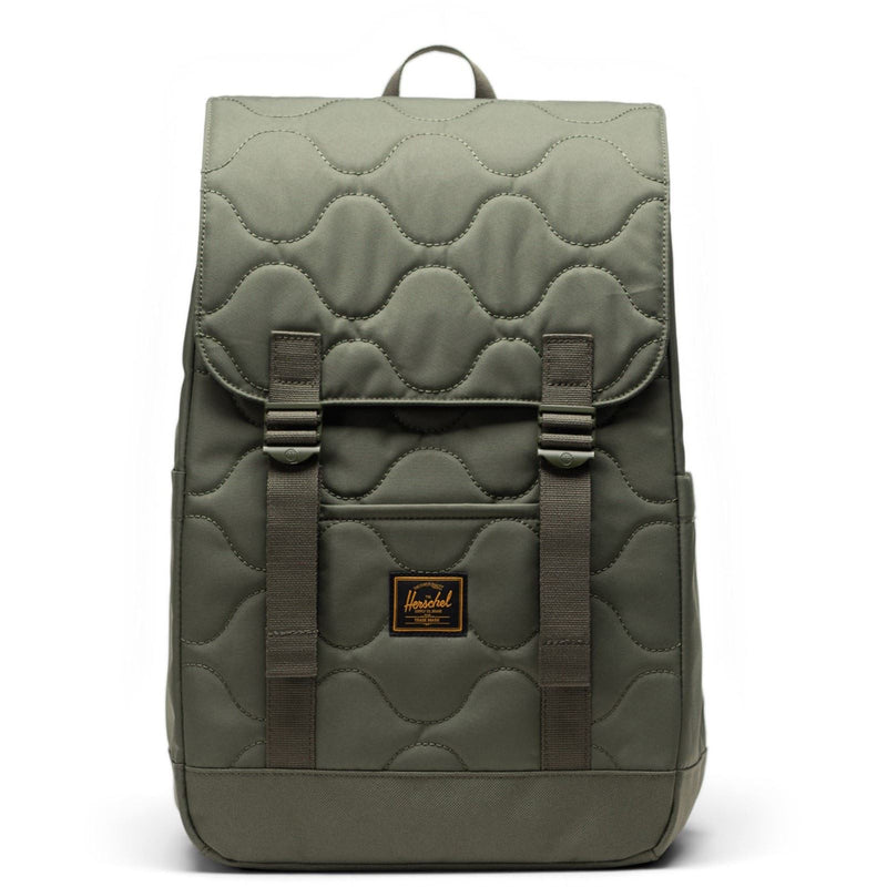 Herschel Bags Herschel Retreat Small Quilted Backpack Polyester Green Backpack - One Size