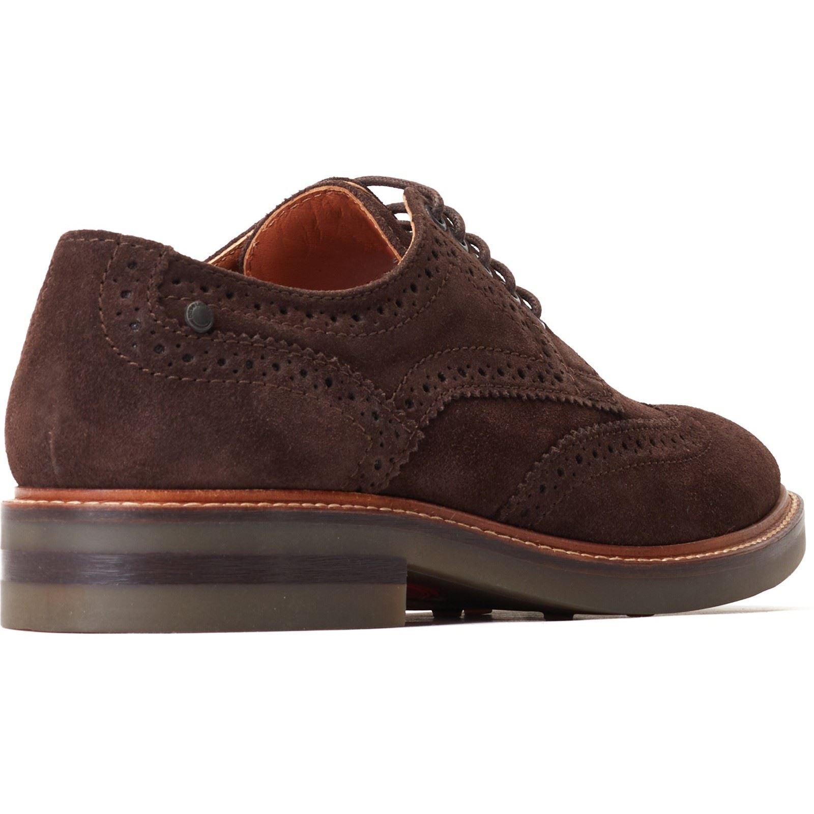 Base London Hatfield Leather Men's Burnt Brown Brogues Shoes