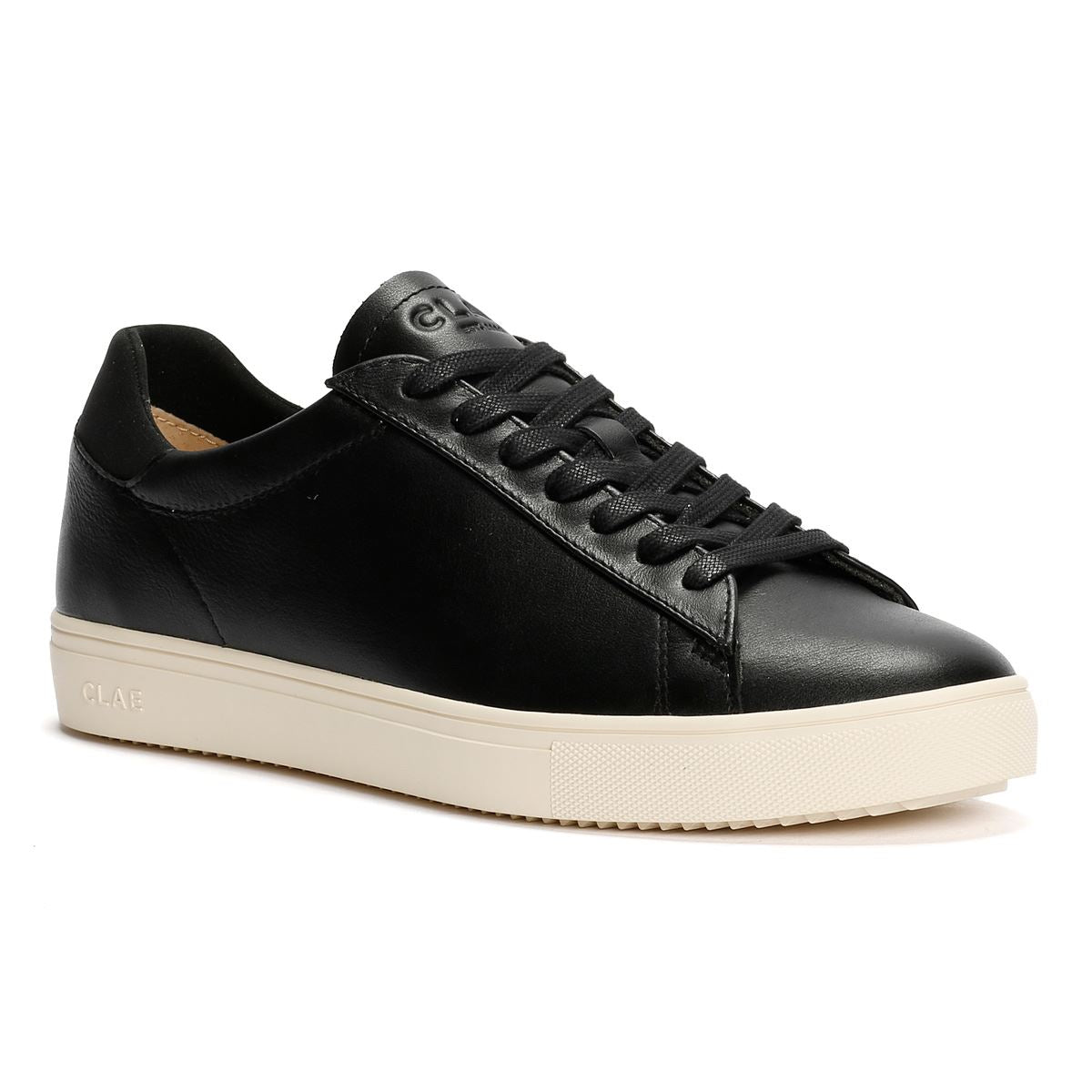 Clae Bradley Milled Leather Men's Black Trainers