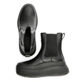 FitFlop F-Mode Leather Women's Black Boots