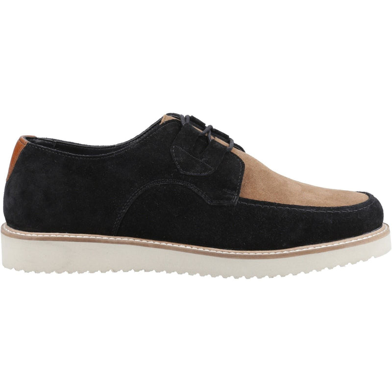 Hush Puppies Orion Suede Men's Black/Taupe Lace-Up Shoes