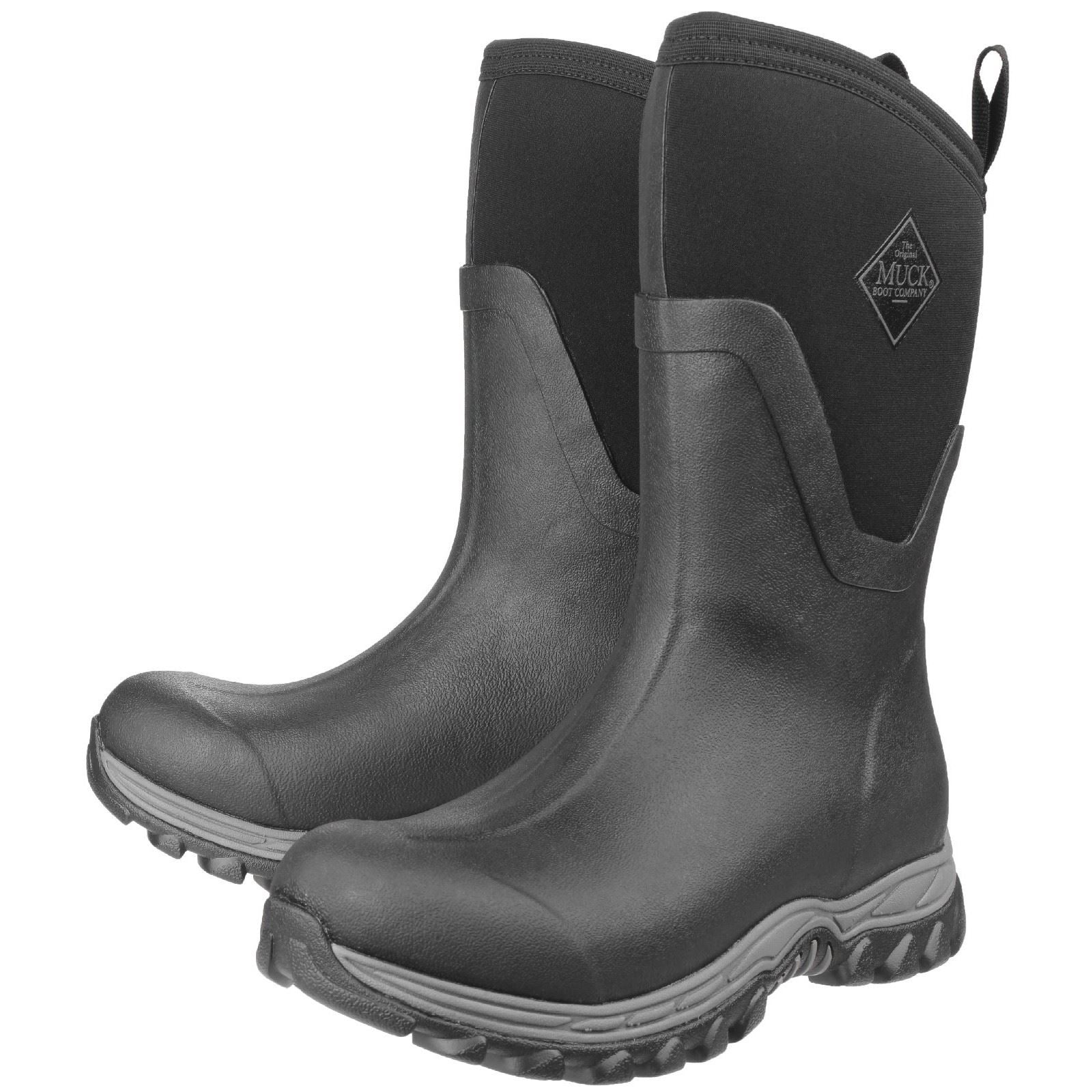 Muck Boots Arctic Sport Mid Rubber Black Wellington Boots