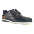 Pod Merlin Leather Men's Navy Lace-Up Shoes