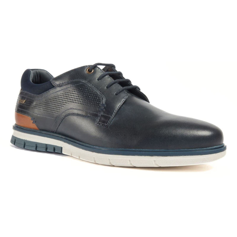 Pod Merlin Leather Men's Navy Lace-Up Shoes