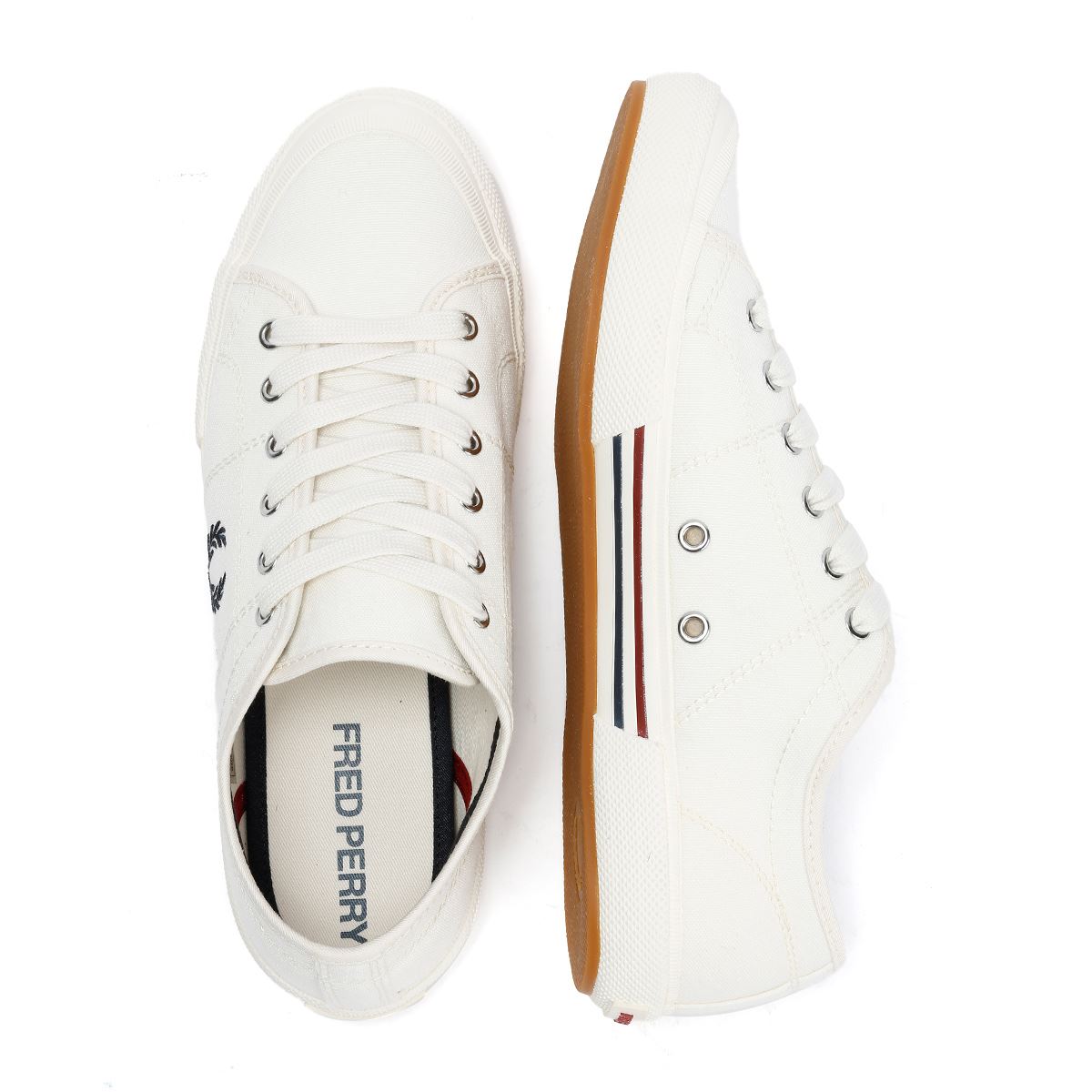 Fred Perry B708 Vintage Tennis Canvas Men's White Trainers