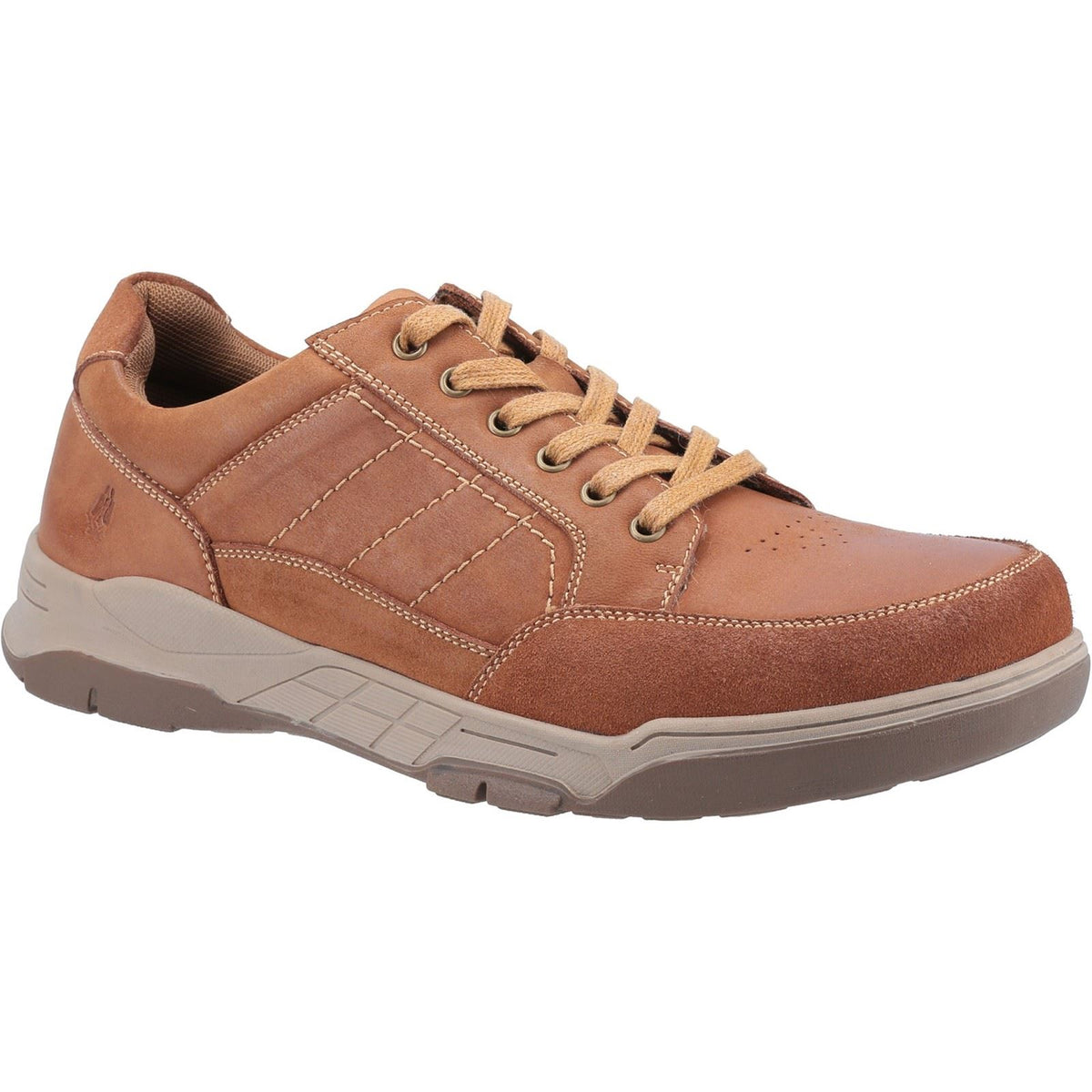 Hush Puppies Finley Leather Men's Tan Lace-Up Shoes