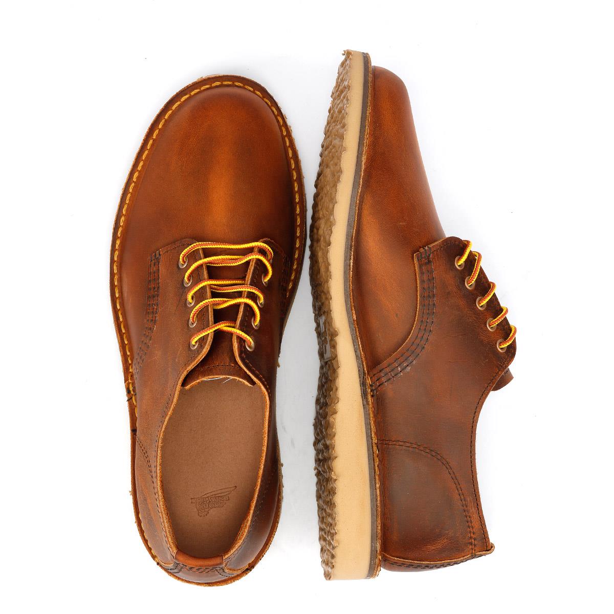 Red Wing 3604 Weekender Oxford Rough & Tough Leather Men's Copper Lace-Up Shoes