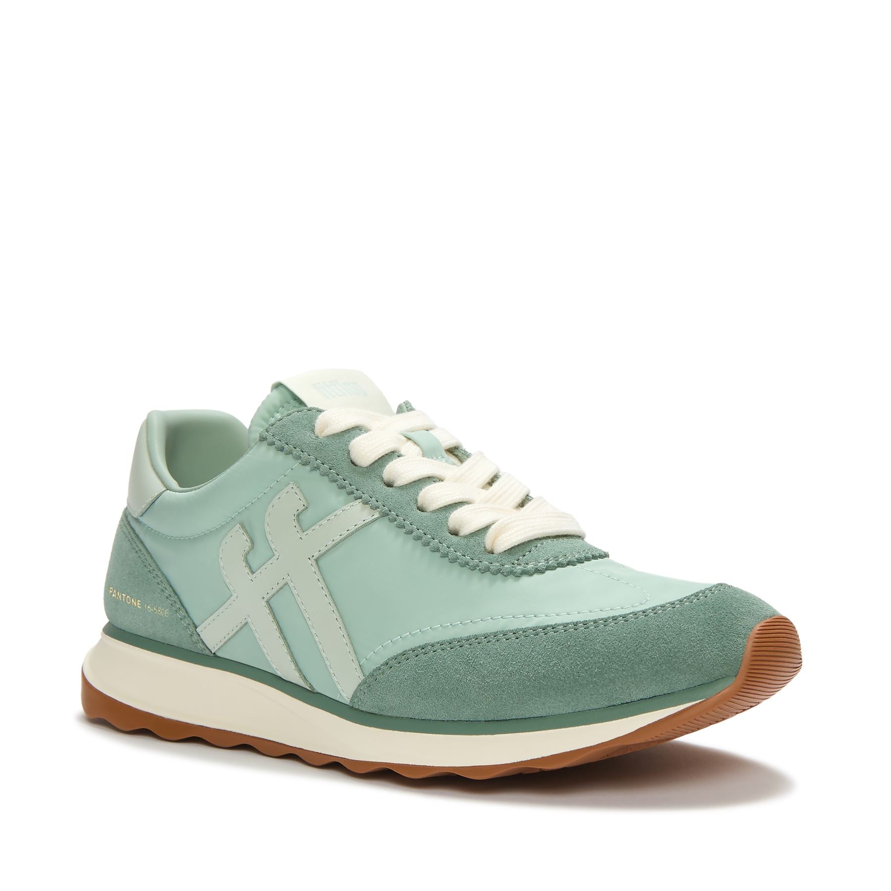 FitFlop X Pantone Retro-Q Suede Women's Green Trainers