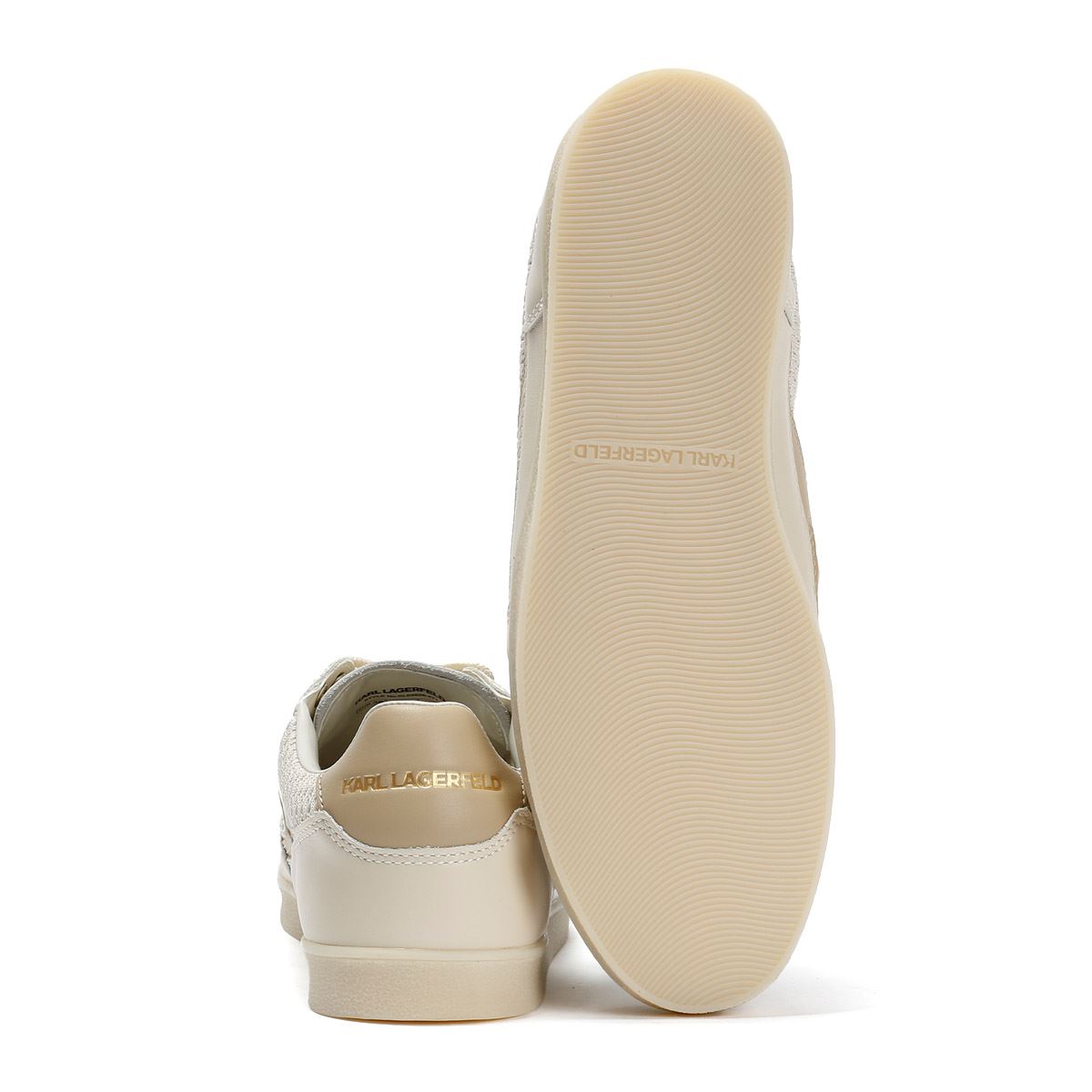 Karl Lagerfeld Kandidate Mesh Mix Women's Cream Trainers