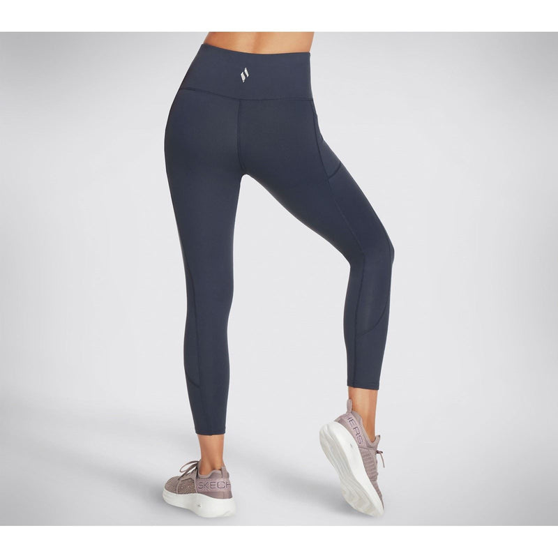 Skechers Performance GOWALK Wear High-Waisted 7/8 Nylon Women's Blue Sports Leggings