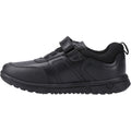 Hush Puppies Sutton Bungee Leather Youth Boy's Black Lace-Up Shoes