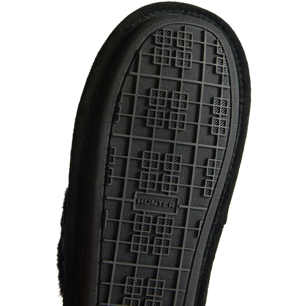 Hunter Mule Suede Women's Black Slippers