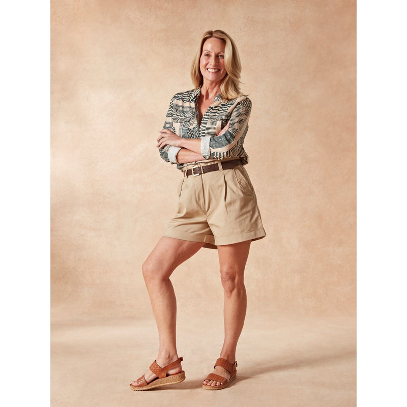 Hush Puppies Ebony Woven Leather Women's Tan Sandals