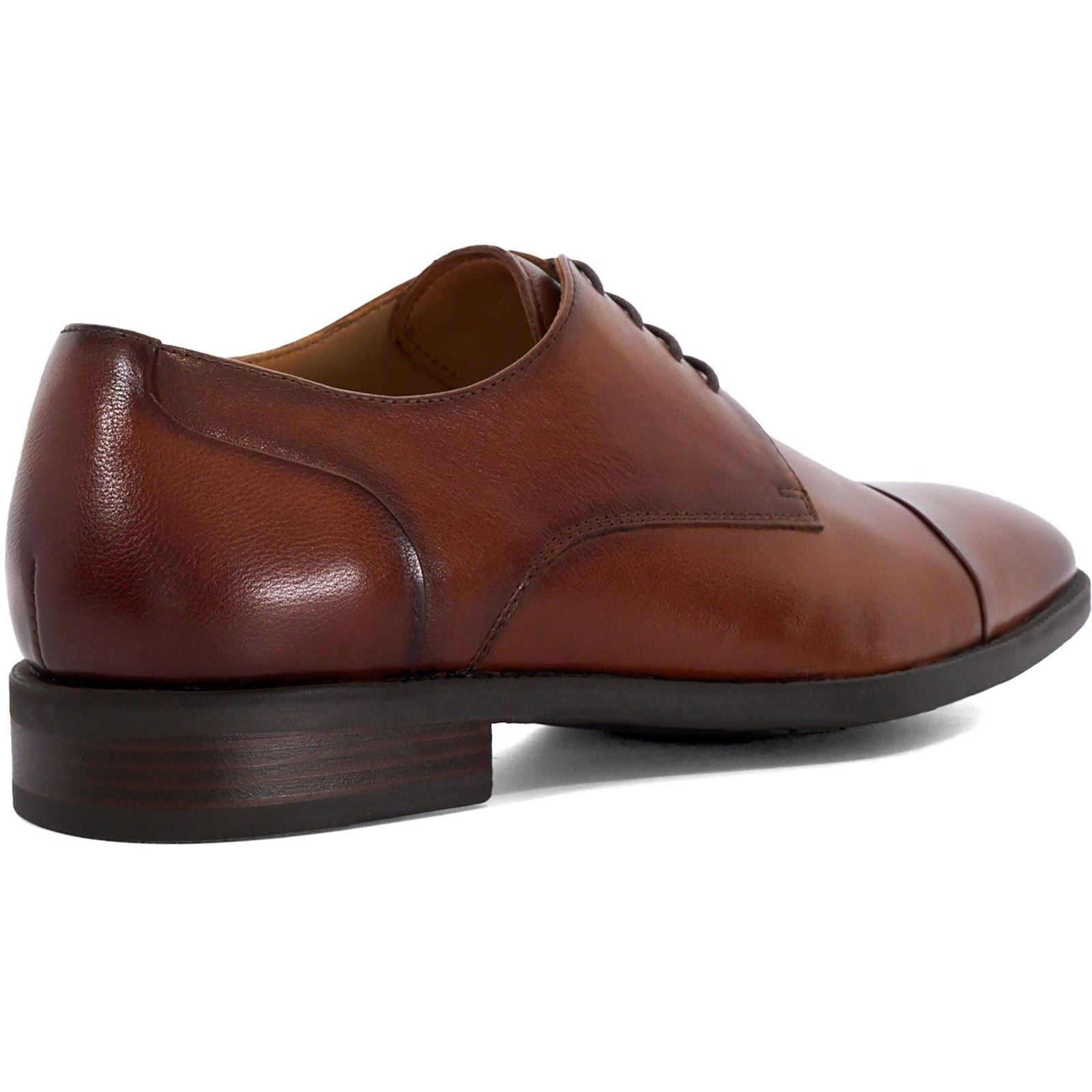 Dune Suffix Leather Men's Dark Brown Lace-Up Shoes