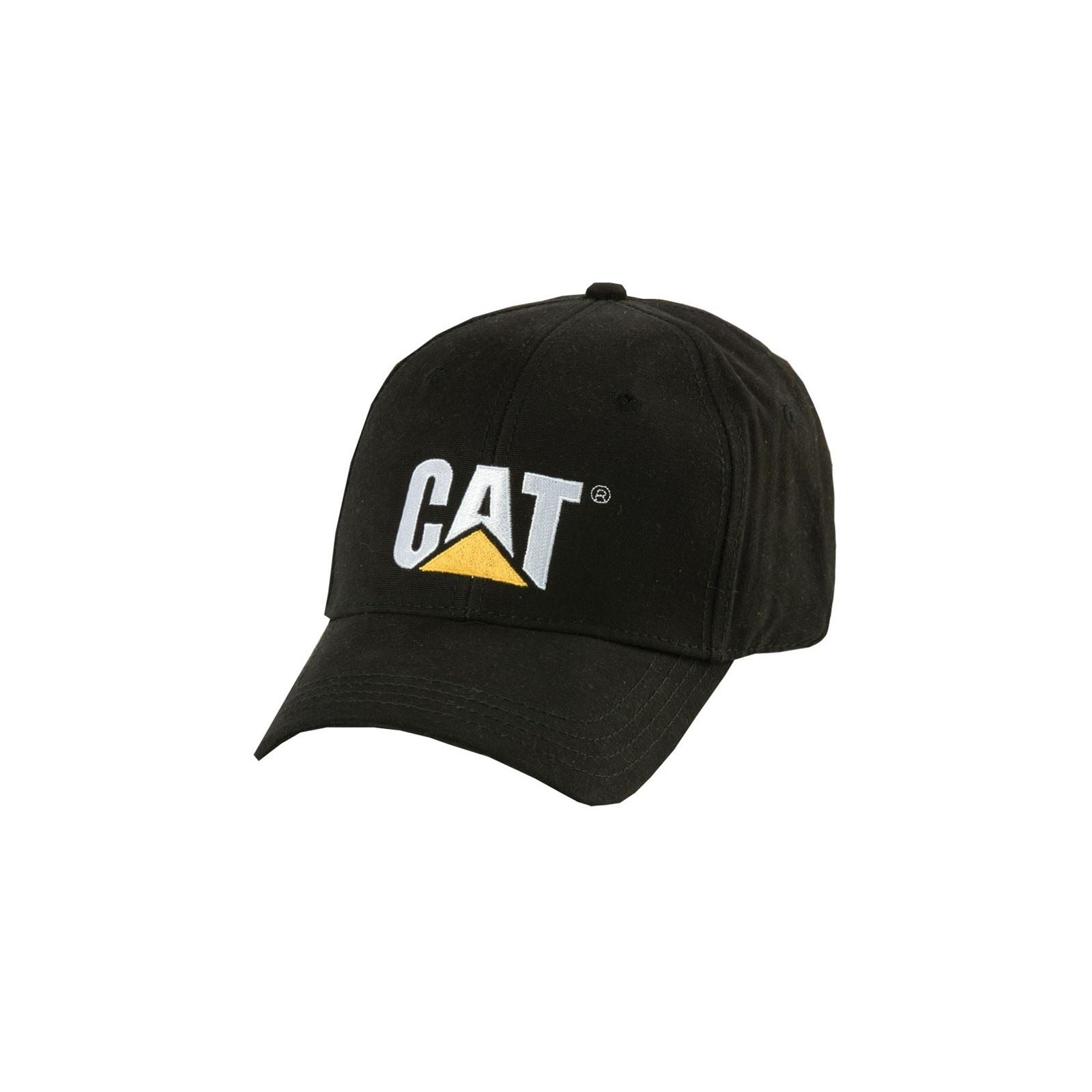 Caterpillar Trademark Cotton Adults Black Baseball Caps