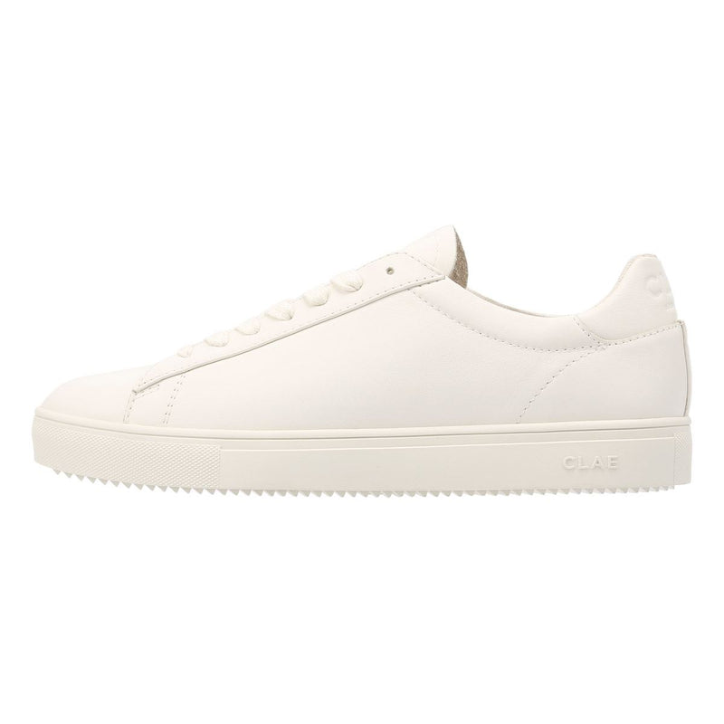 Clae Bradley Essentials Leather Men's Triple White Trainers