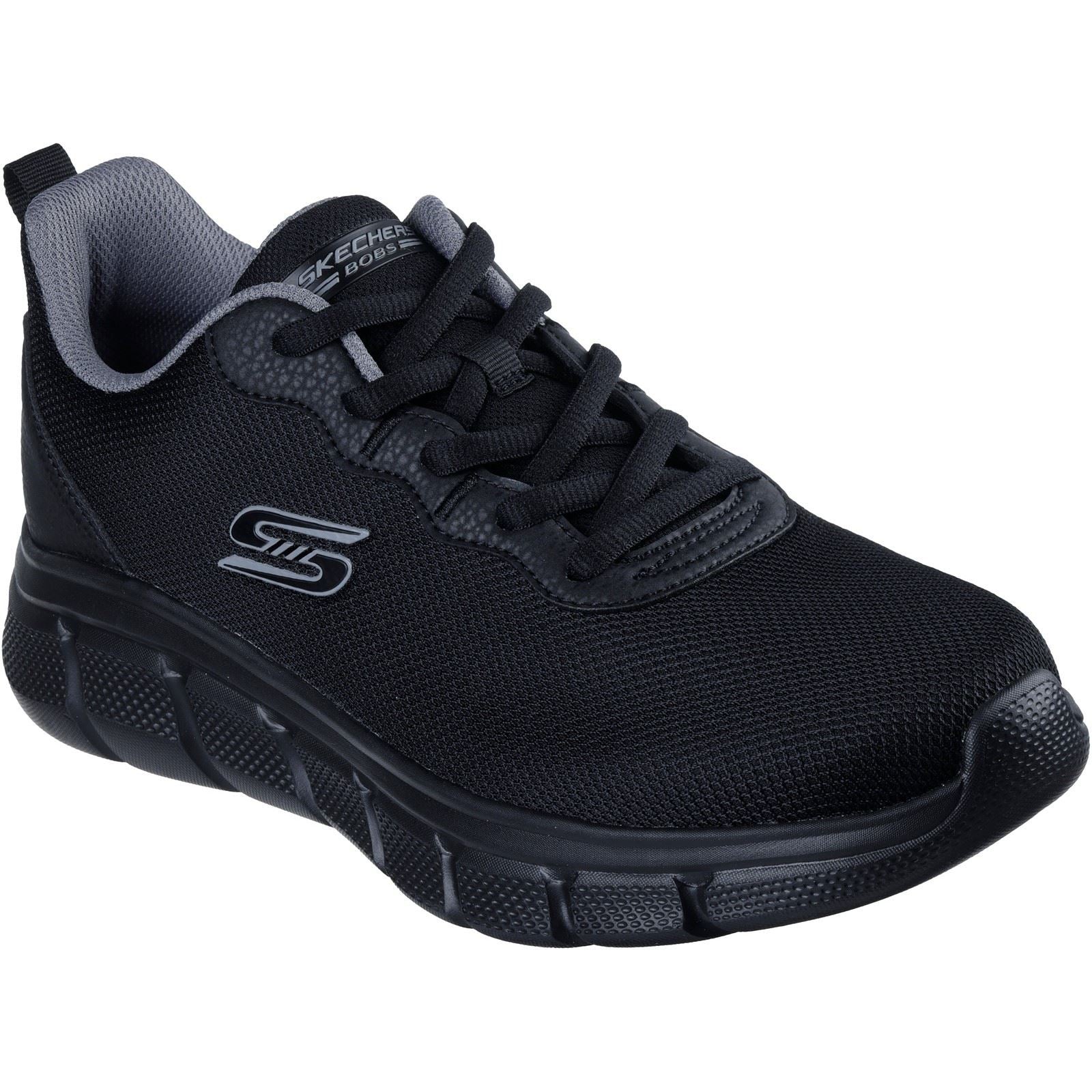 Skechers BOBS B Flex Icy Edge Textile Men's Black Trainers