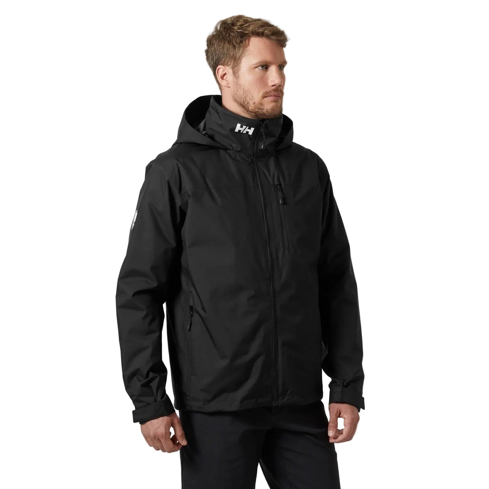 Helly Hansen Sport Crew Hooded Midlayer Sailing 2.1 Men's Black Sailing Jacket