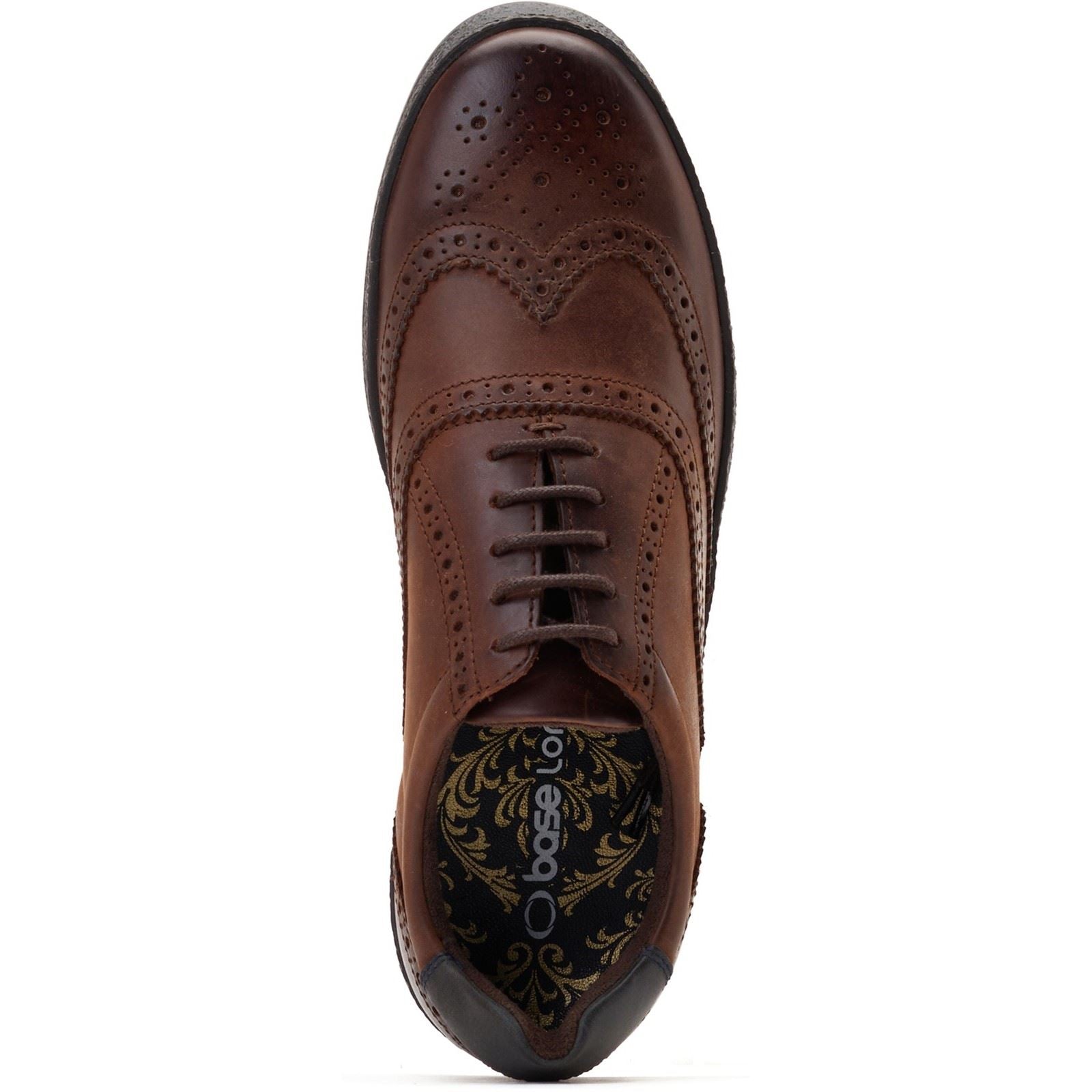 Base London Christo Leather Men's Brown Lace-Up Shoes