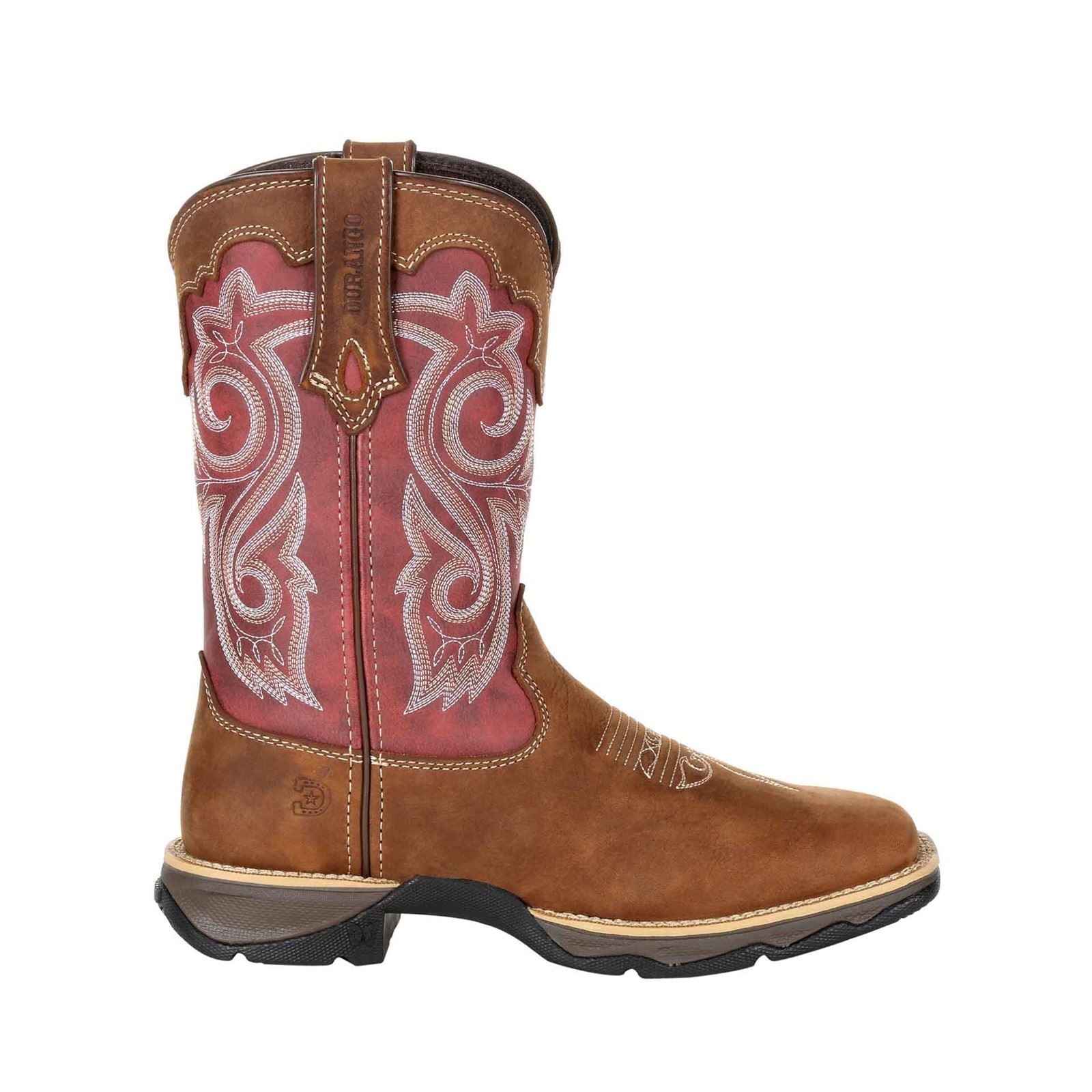 Durango Lady Rebel Leather Women's Briar Brown/Rusty Red Boots