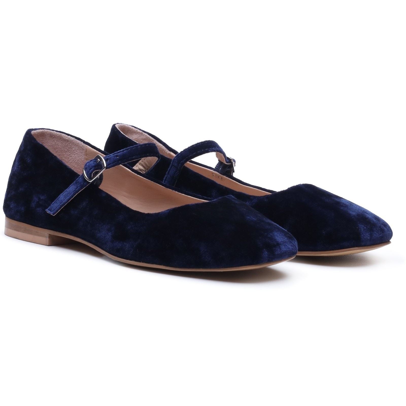 Hush Puppies Pasha Velvet Women's Navy Flats