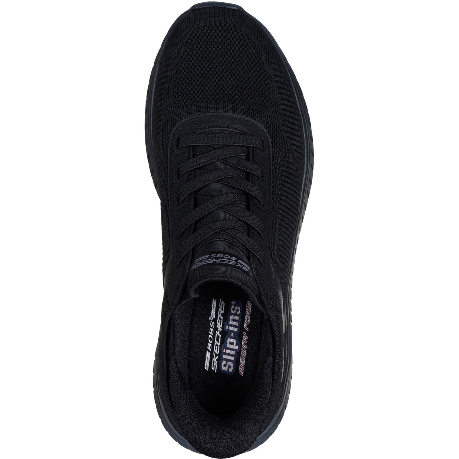 Skechers BOBS Sport Squad Chaos Solid Step Men's Black / Black Sole Trainers