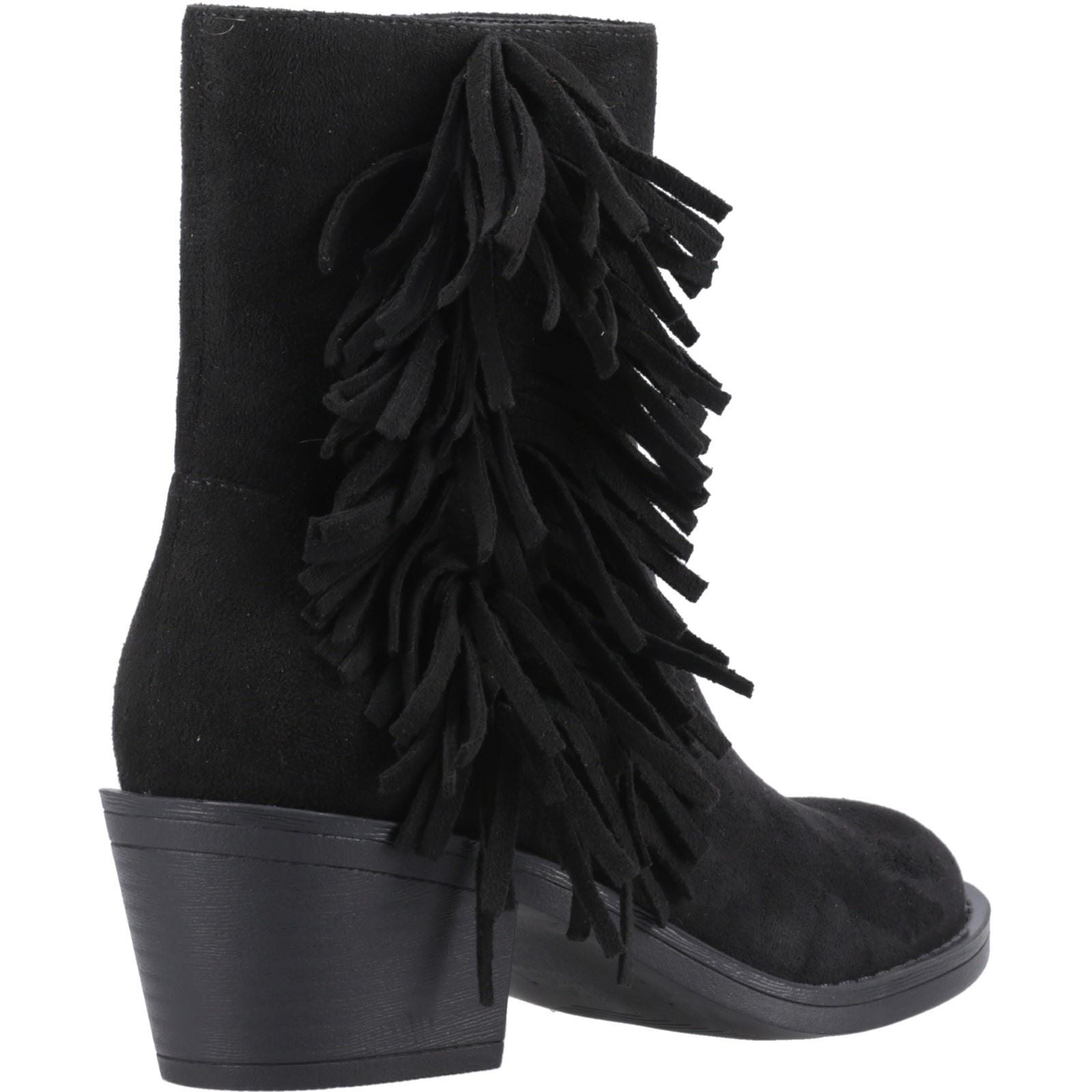Rocket Dog Yankee Faux Suede Women's Black Heeled Ankle Boots
