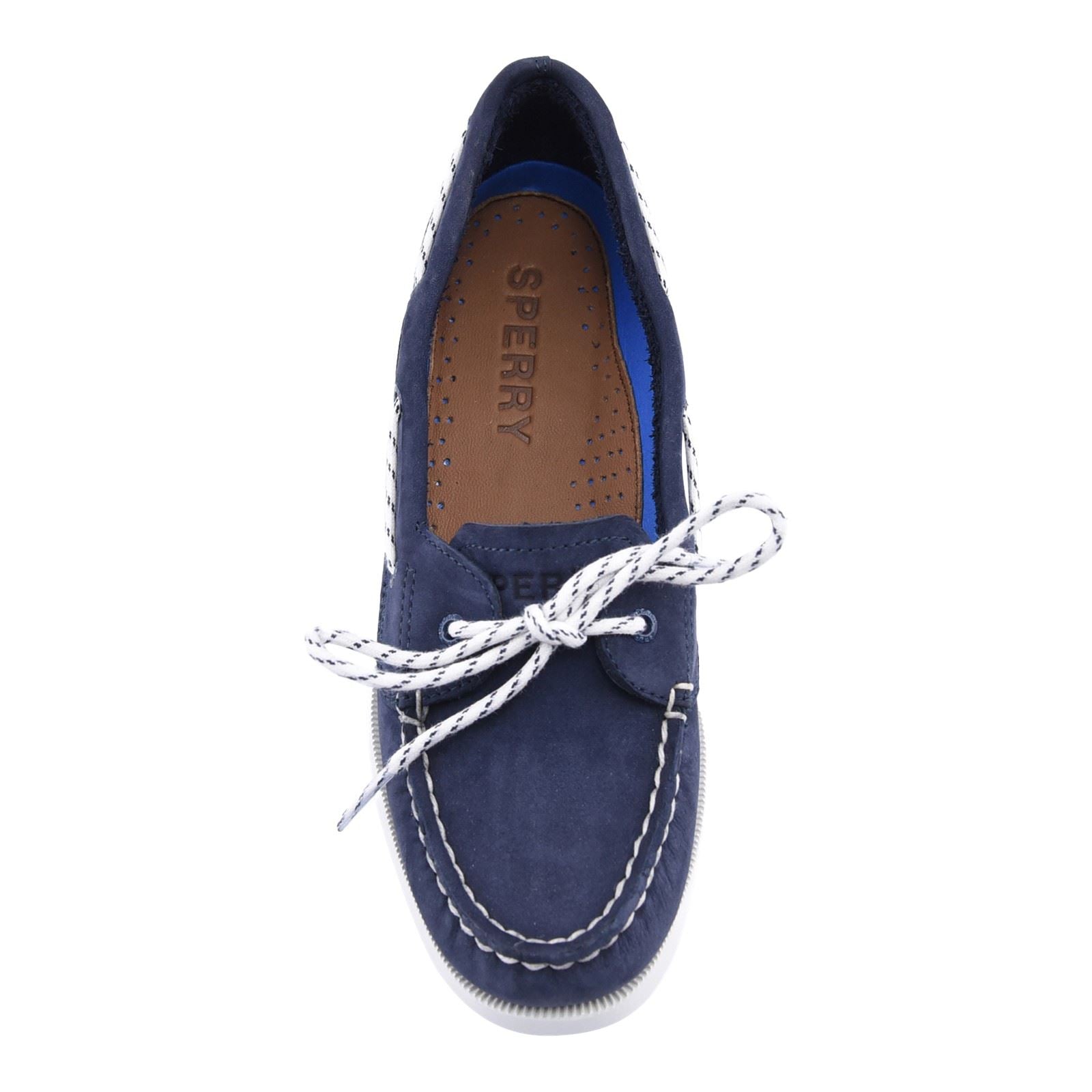 Sperry Authentic 1 Eye Leather Women's Navy Boat Shoes