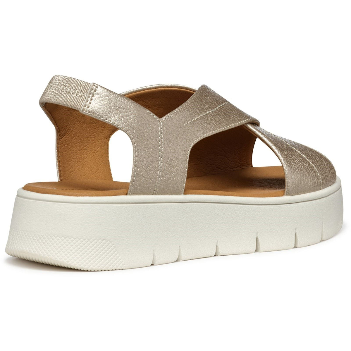 Geox D DANDRA 40 Synthetic Women's Light Gold Sandals