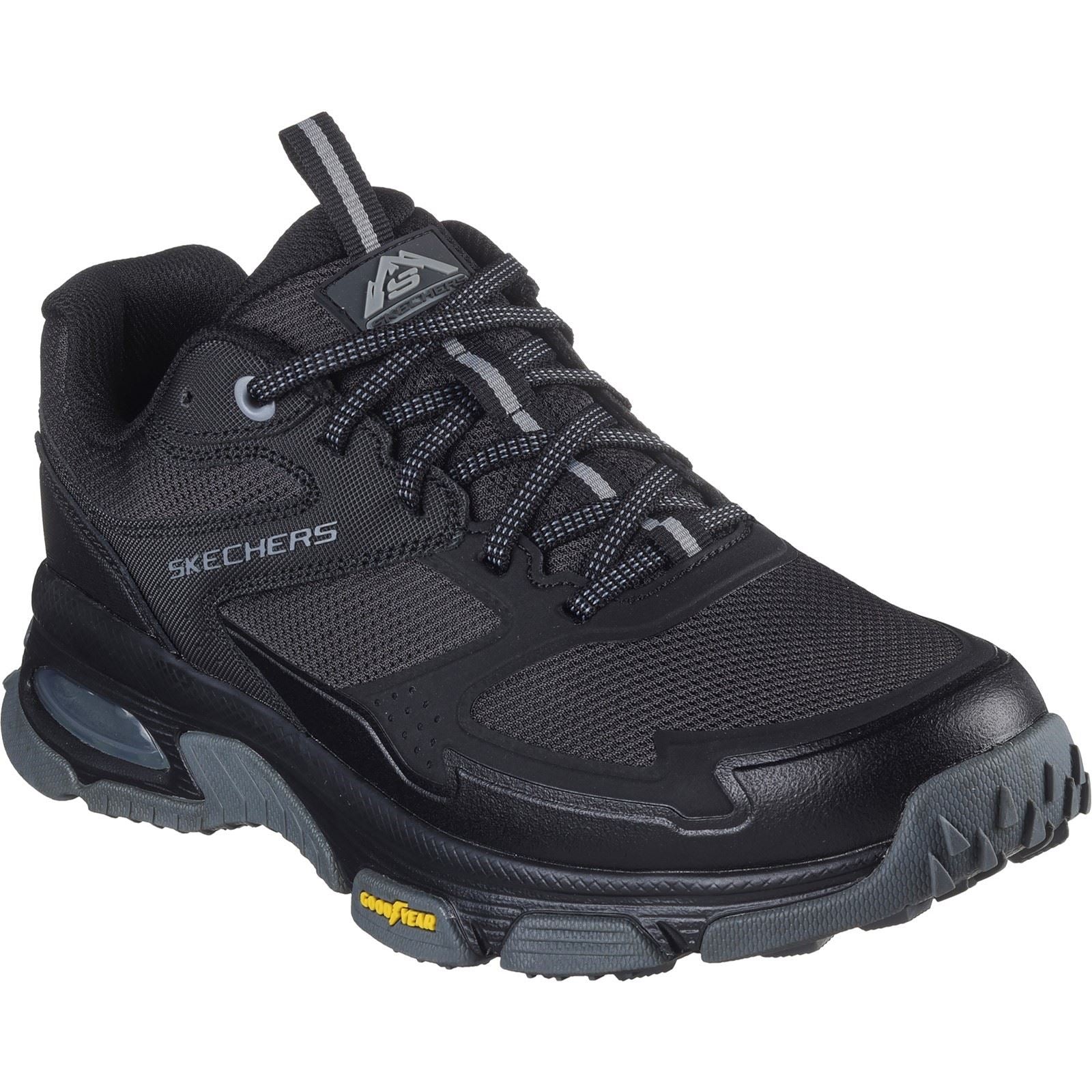 Skechers Skech-Air Sleek Envoy Leather Men's Black Hiking Boots