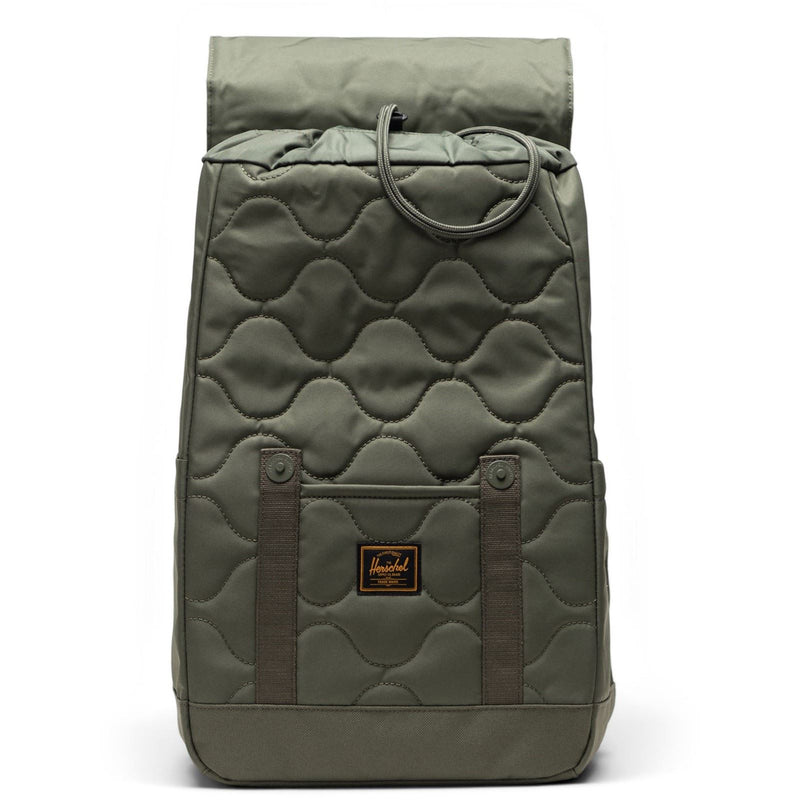 Herschel Bags Herschel Retreat Small Quilted Backpack Polyester Green Backpack - One Size