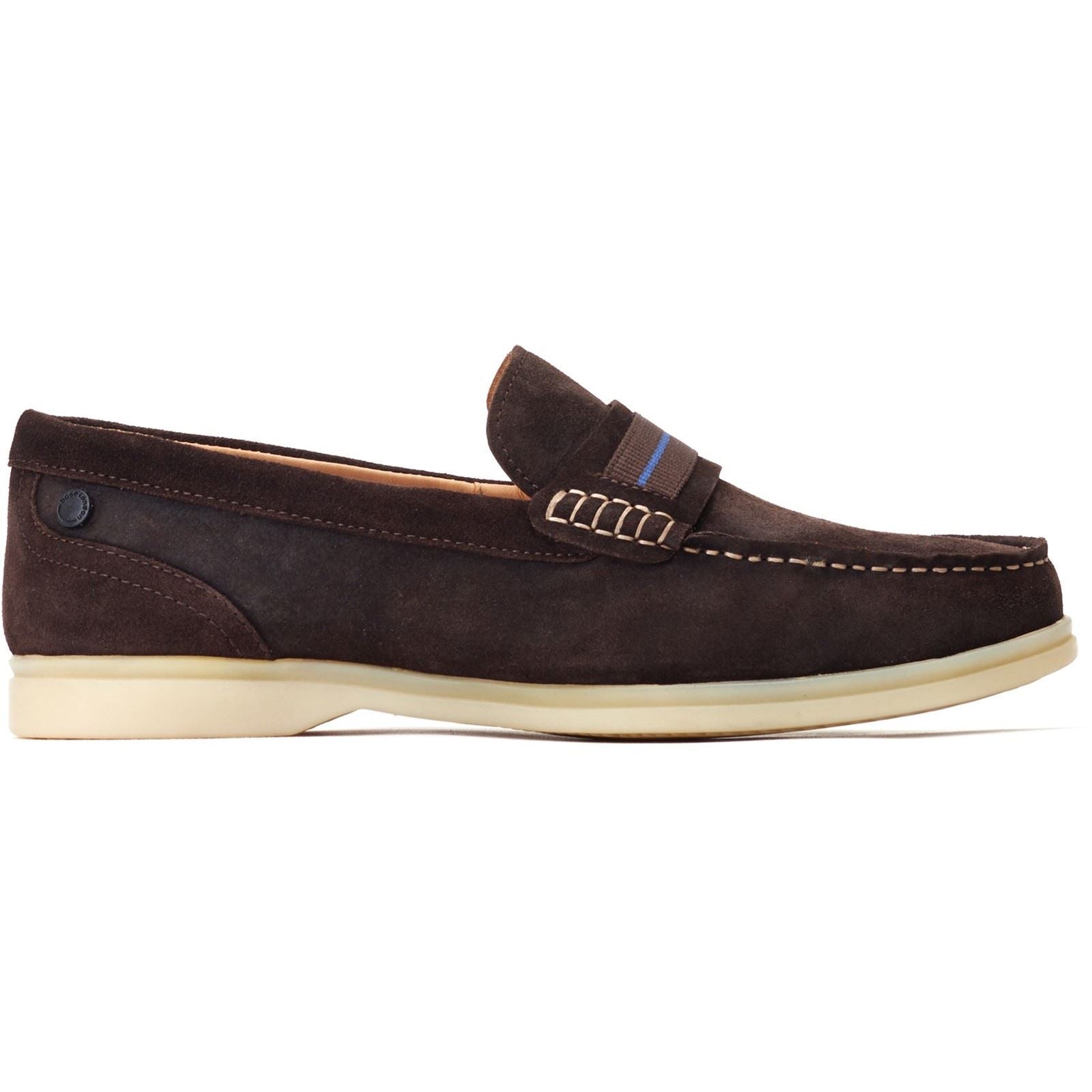 Base London Drum Leather Men's Burnt Brown Loafers