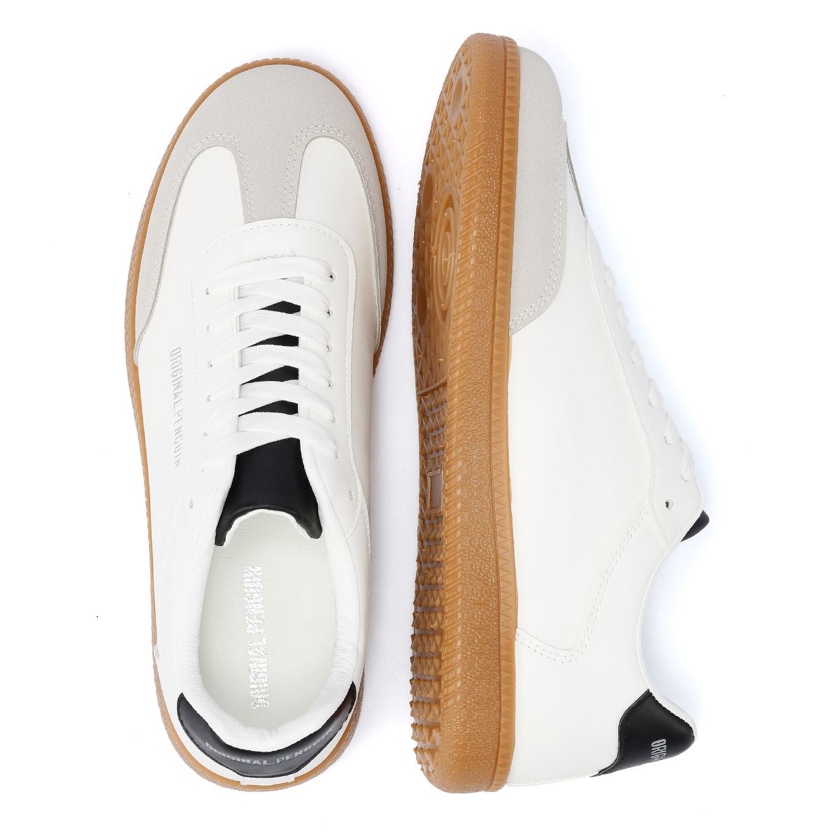 Penguin Salsa Men's White / Gum Trainers