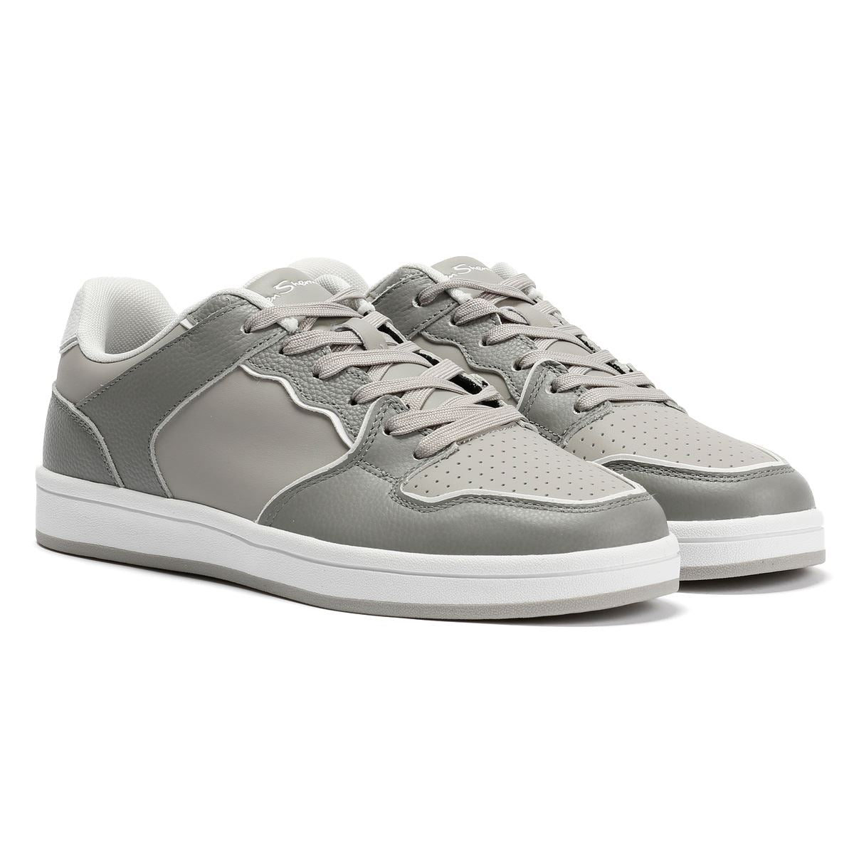 Ben Sherman Club Leather Men's Grey Trainers