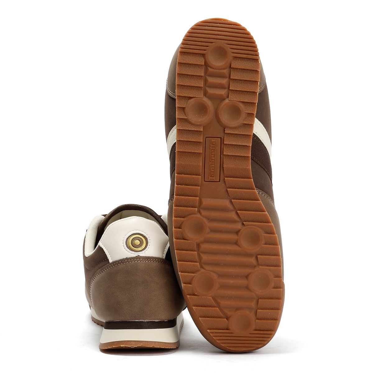 Lambretta Diego Men's Choc/Cream Trainers