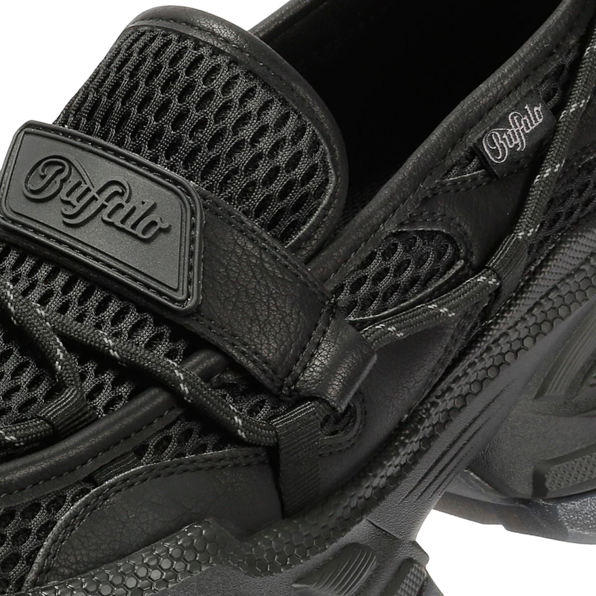 Buffalo Saturn TEC Women's Black Loafers
