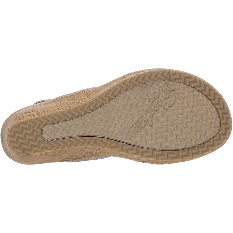 Skechers Beverlee Timeless Touch Textile Women's Taupe Sandals