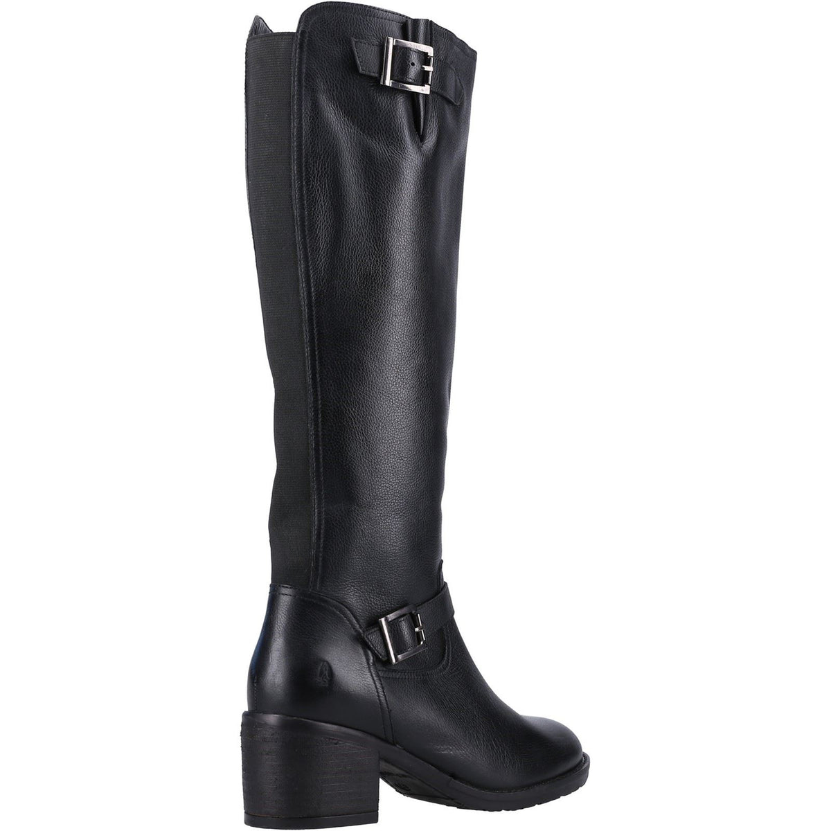 Hush Puppies Heidi Leather Women's Black Leather Boots