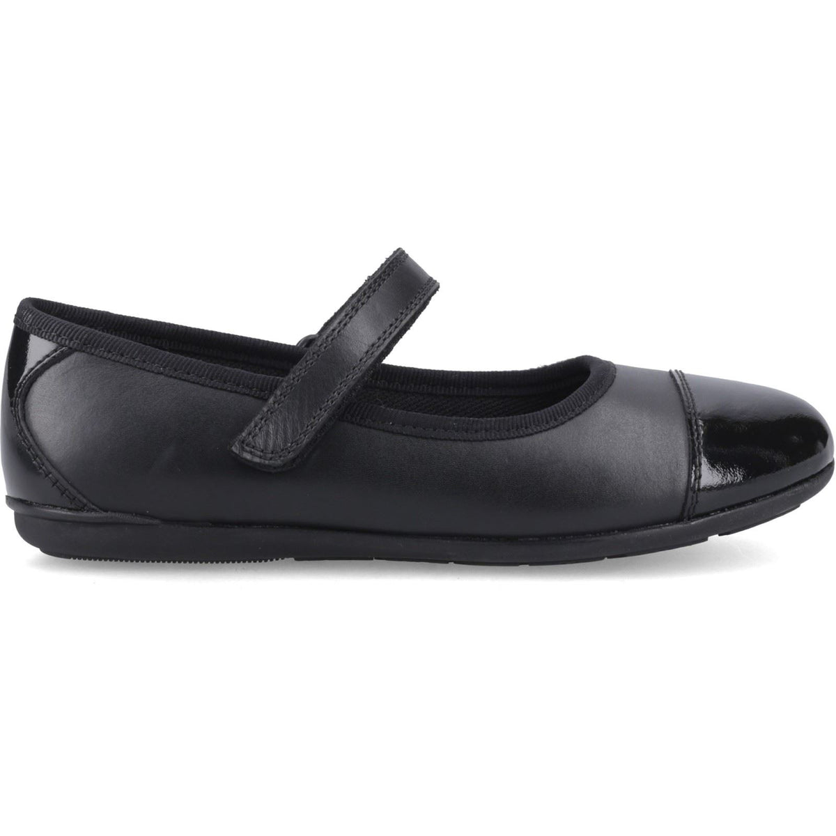 Hush Puppies Lottie Ballerina Leather Black Shoes