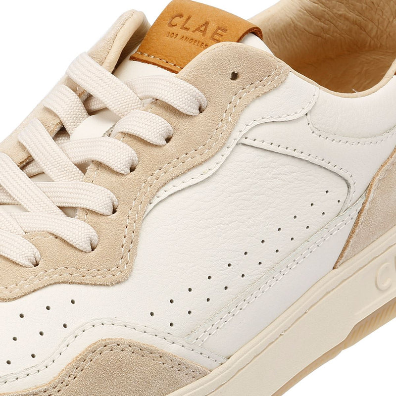 Clae Haywood Men's Fog Leather Safari Trainers