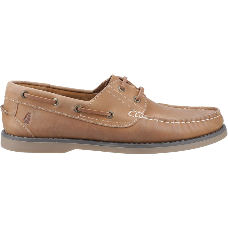 Hush Puppies Wilson Leather Men's Tan Boat Shoes