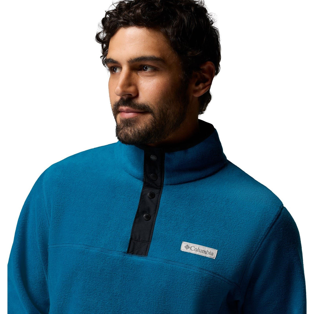 Columbia Steens Mountain Half Snap II Polyester Men's Blue Fleece Pullover