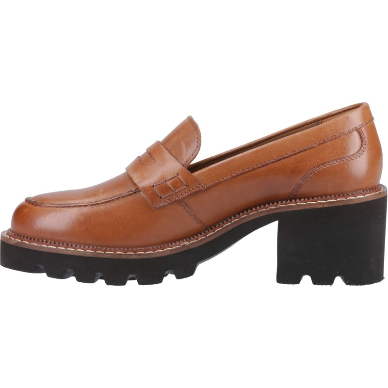 Hush Puppies Giavanna Leather Women's Tan Loafers