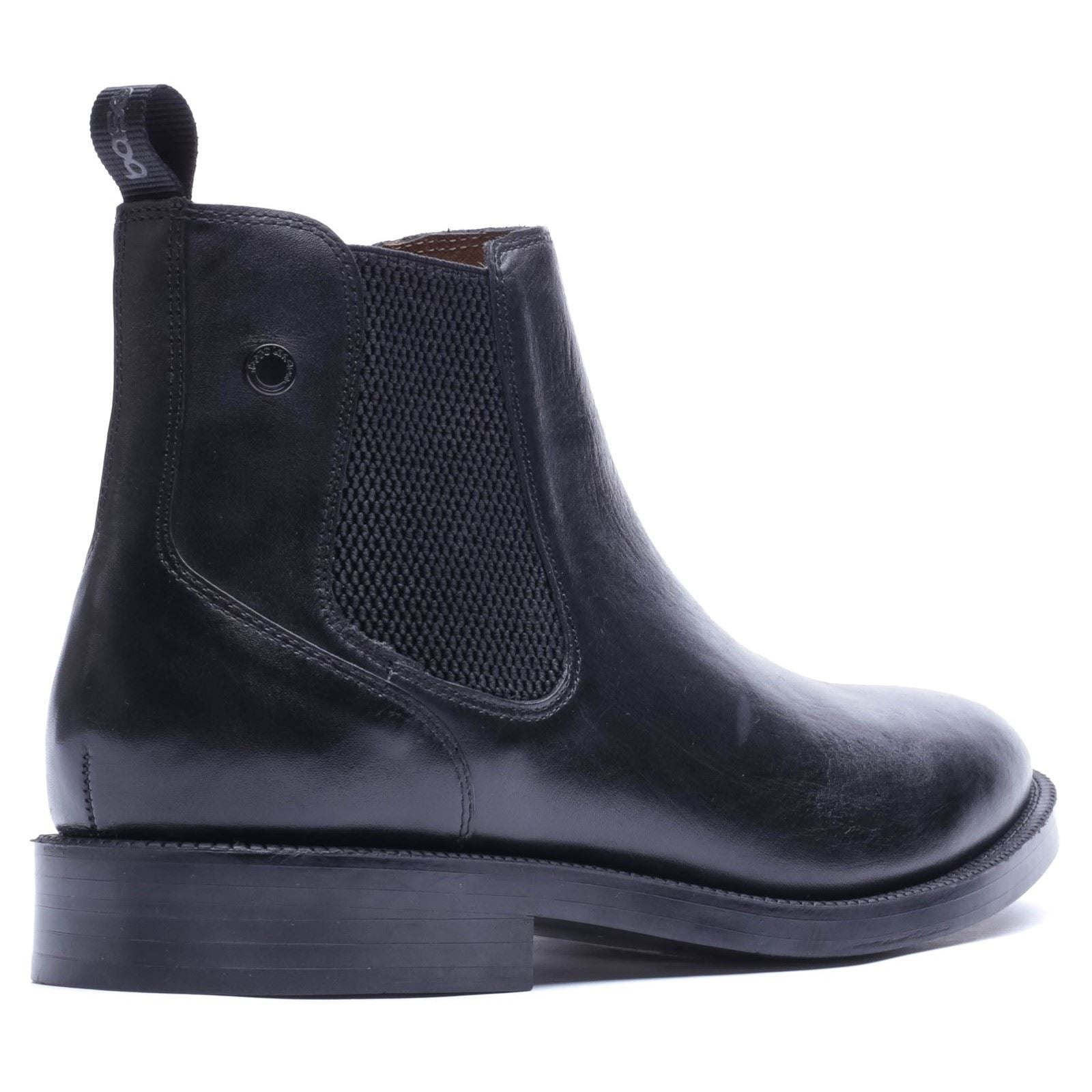 Base London Enzo Leather Men's Black Boots