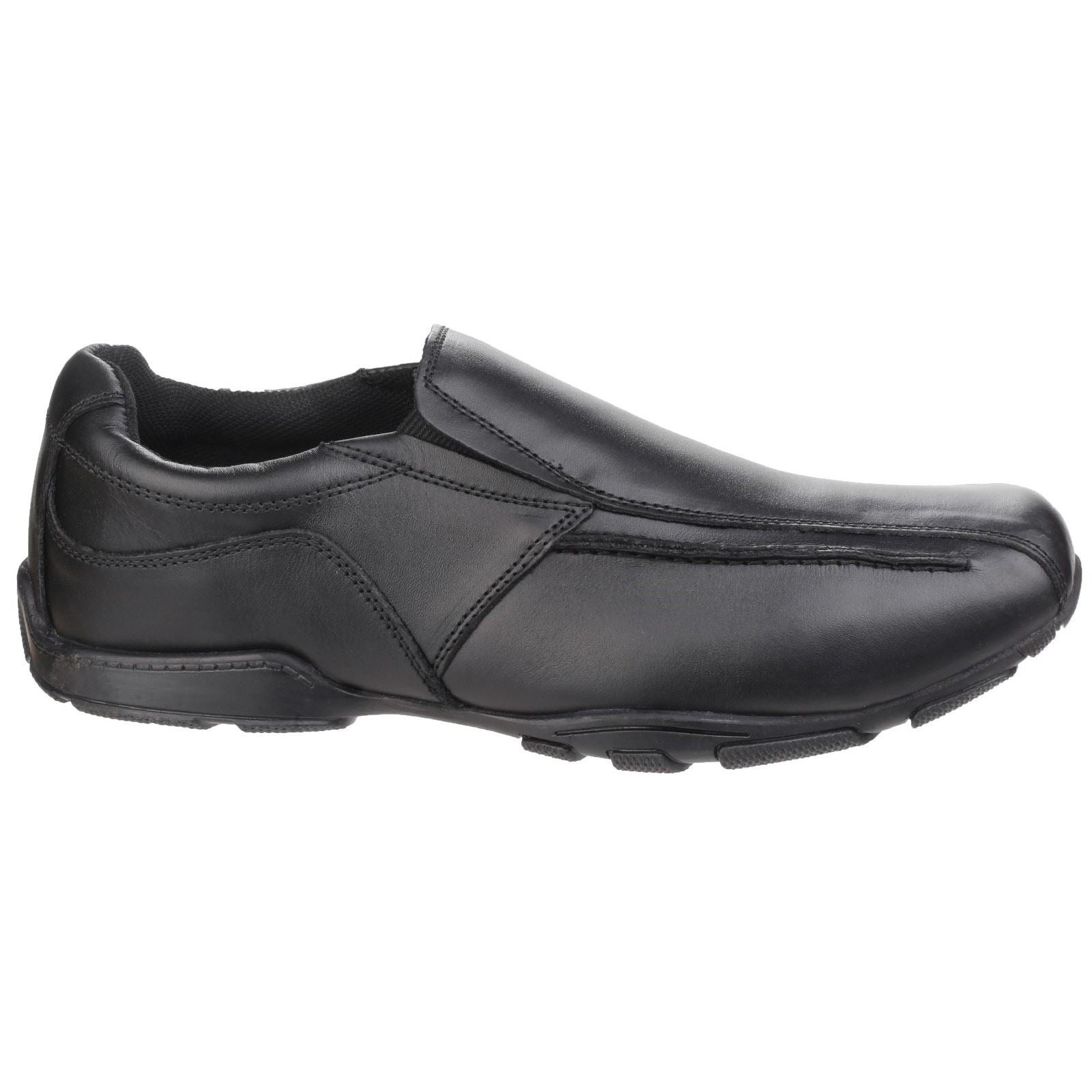 Hush Puppies Bespoke Youth Boy's Black Leather Loafers