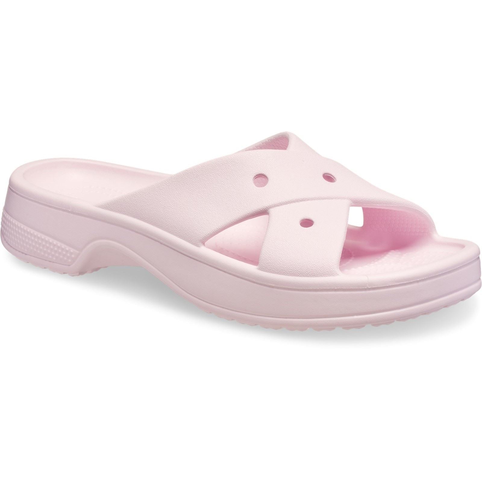 Crocs Classic Cross Strap Synthetic Women's Pink Milk Sandals