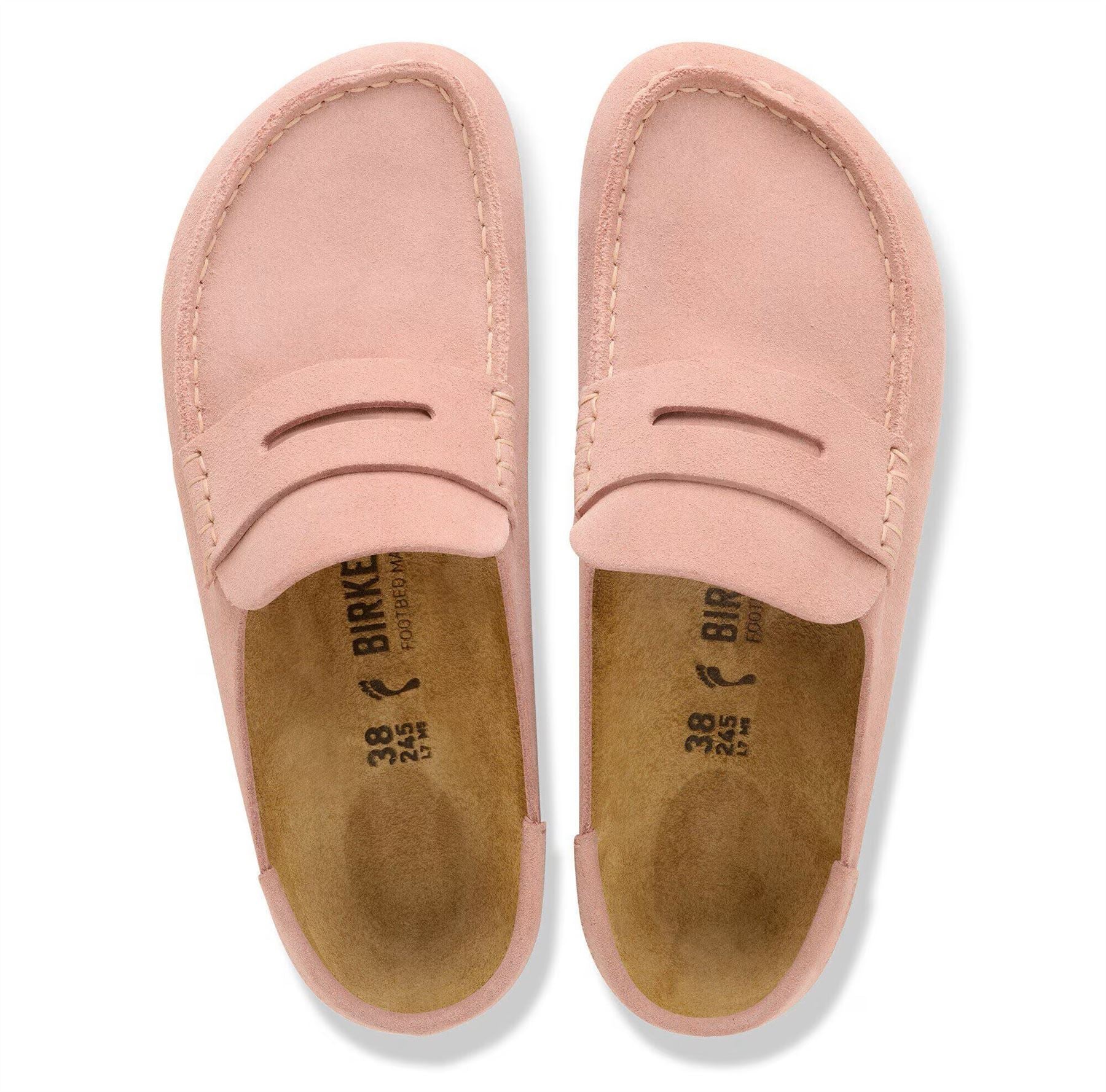 Birkenstock Naples Suede Women's Pink Clay Regular Clogs