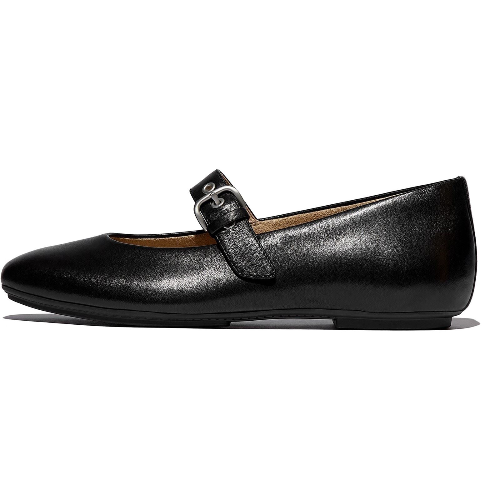 Fitflop Delicato Leather Women's All Black Narrow Fit Shoes