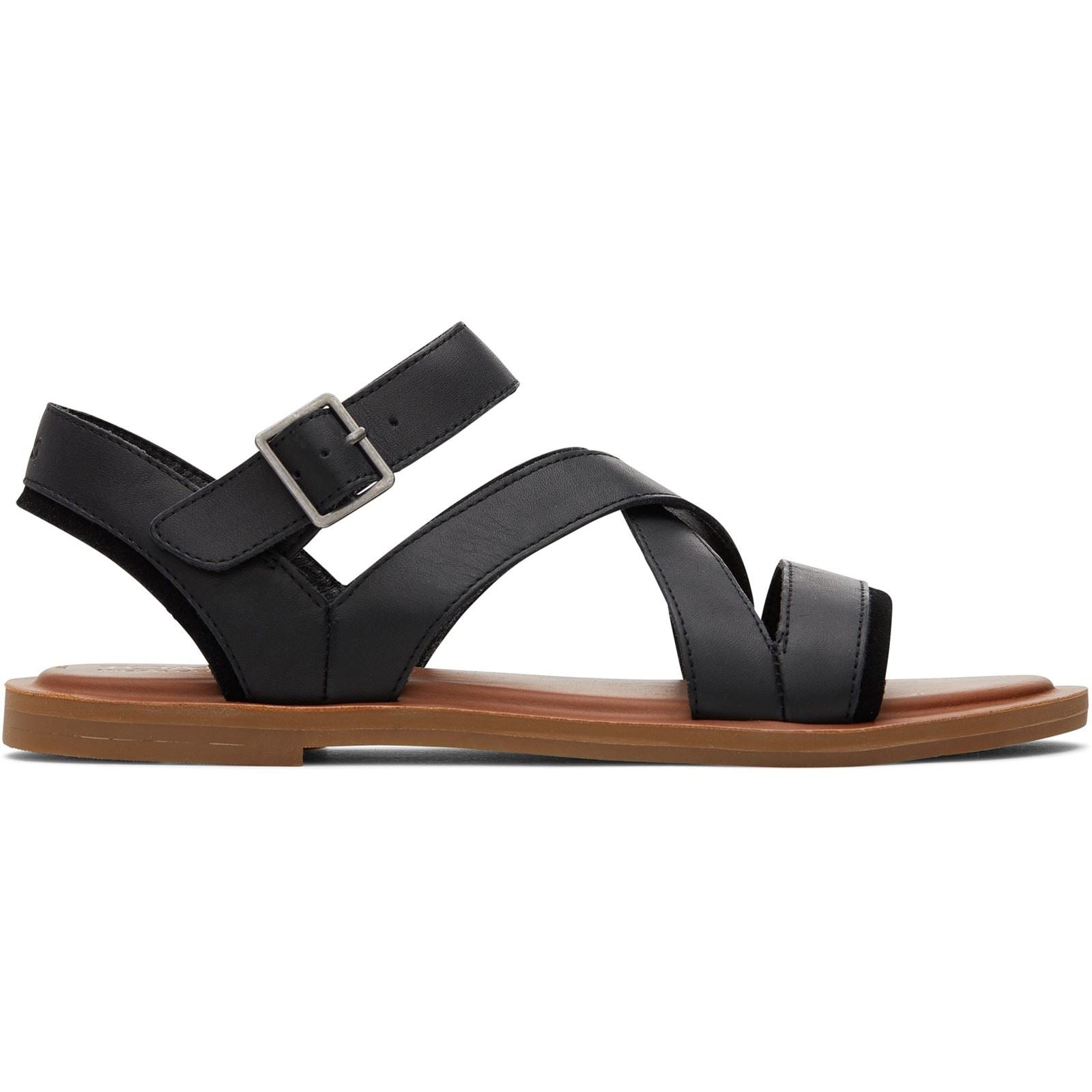 TOMS Sloane 100% Cow Women's Black Sandals