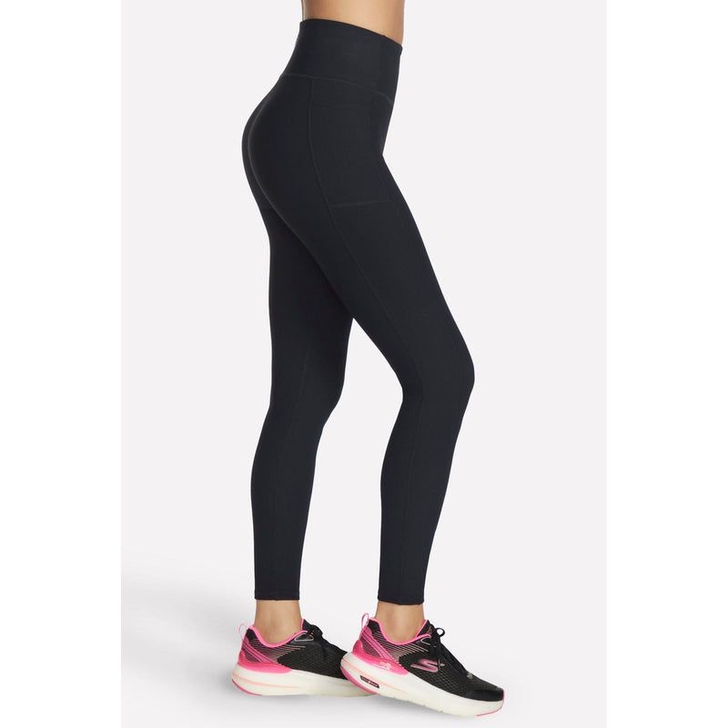 Skechers Performance GOFLEX Rib Nylon Women's Black Sports Leggings